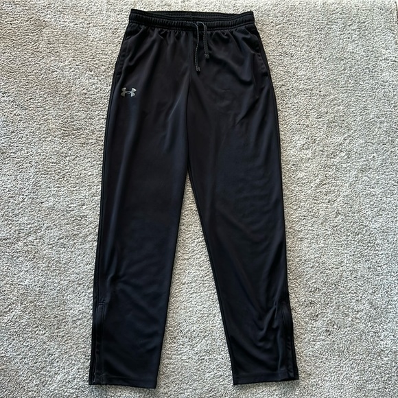 Boys Under Armour Black Warm Up Pants - Picture 1 of 8